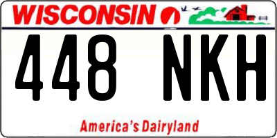 WI license plate 448NKH