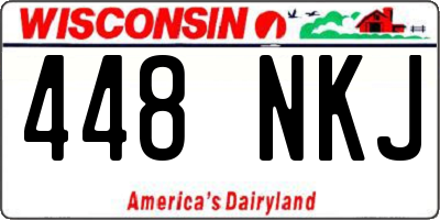 WI license plate 448NKJ