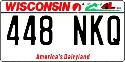 WI license plate 448NKQ