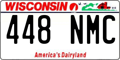 WI license plate 448NMC