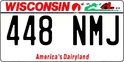 WI license plate 448NMJ