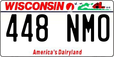 WI license plate 448NMO