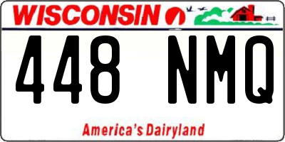 WI license plate 448NMQ