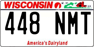 WI license plate 448NMT