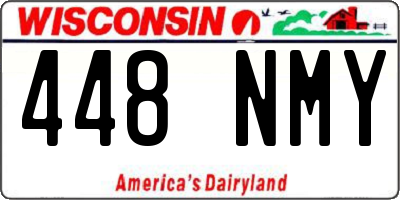 WI license plate 448NMY