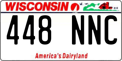WI license plate 448NNC