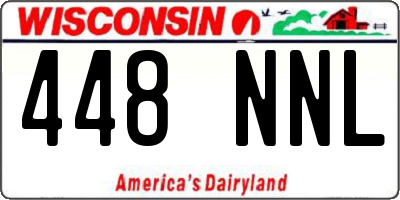 WI license plate 448NNL