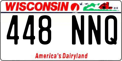 WI license plate 448NNQ