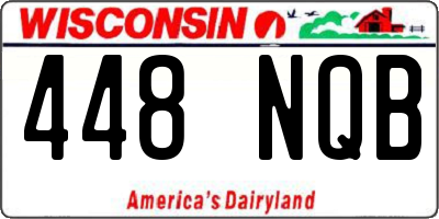 WI license plate 448NQB