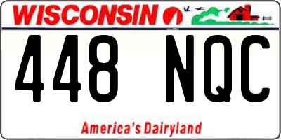 WI license plate 448NQC