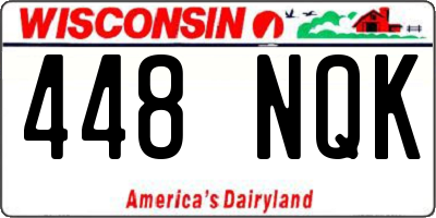 WI license plate 448NQK
