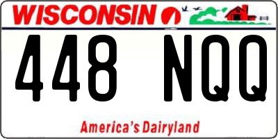 WI license plate 448NQQ