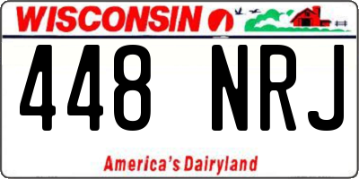 WI license plate 448NRJ