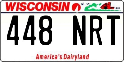 WI license plate 448NRT