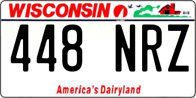 WI license plate 448NRZ