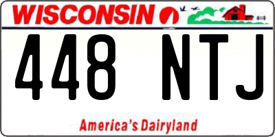 WI license plate 448NTJ