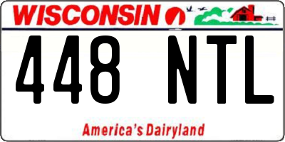 WI license plate 448NTL