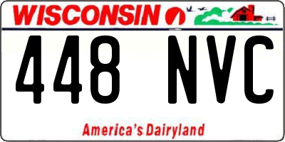 WI license plate 448NVC