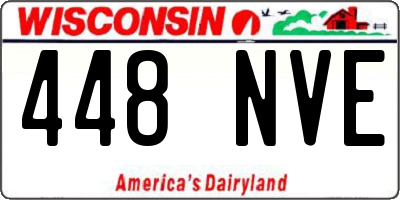 WI license plate 448NVE