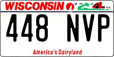 WI license plate 448NVP