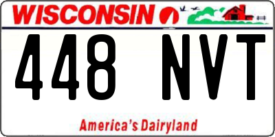WI license plate 448NVT