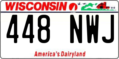 WI license plate 448NWJ