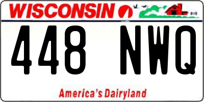 WI license plate 448NWQ