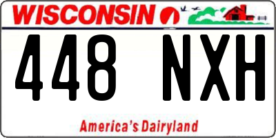 WI license plate 448NXH
