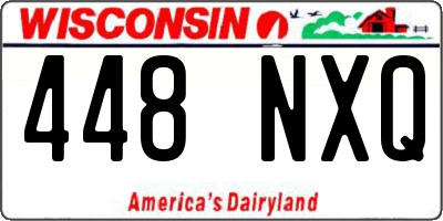 WI license plate 448NXQ