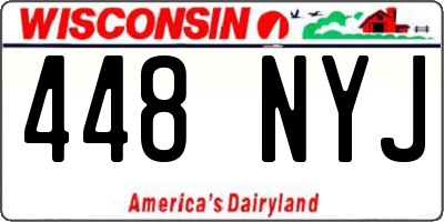 WI license plate 448NYJ