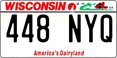 WI license plate 448NYQ