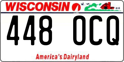 WI license plate 448OCQ