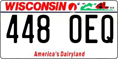 WI license plate 448OEQ