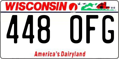 WI license plate 448OFG