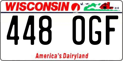 WI license plate 448OGF