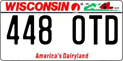 WI license plate 448OTD
