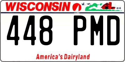 WI license plate 448PMD