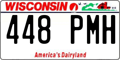 WI license plate 448PMH