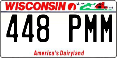 WI license plate 448PMM