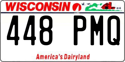 WI license plate 448PMQ