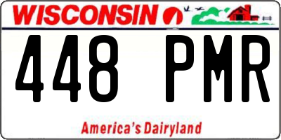 WI license plate 448PMR