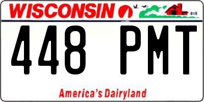 WI license plate 448PMT