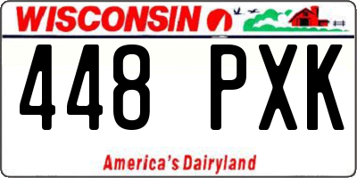 WI license plate 448PXK