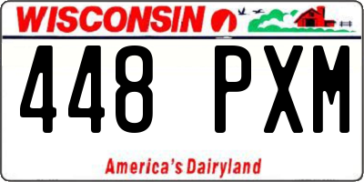 WI license plate 448PXM