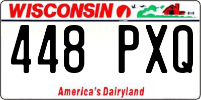 WI license plate 448PXQ