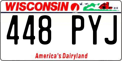 WI license plate 448PYJ
