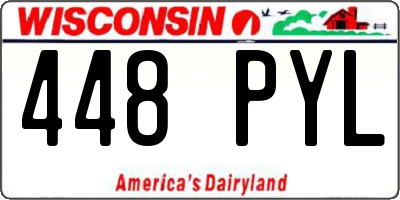 WI license plate 448PYL