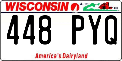 WI license plate 448PYQ