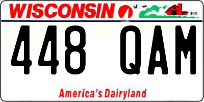 WI license plate 448QAM