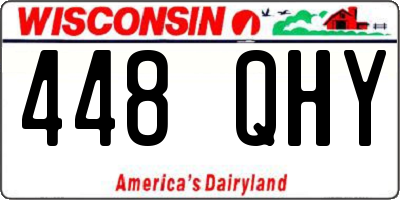 WI license plate 448QHY